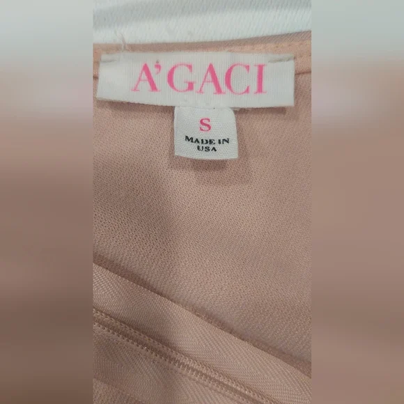 A'gaci Strapless Black and Cream Dress - Picture 5 of 5